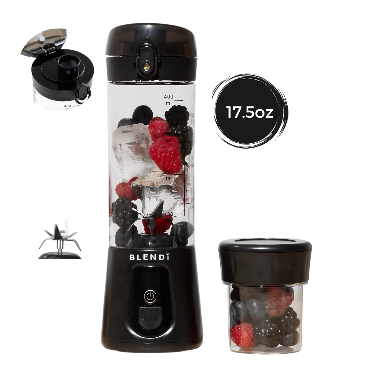 Pro+ Ice Crushing Portable Blender (17oz)